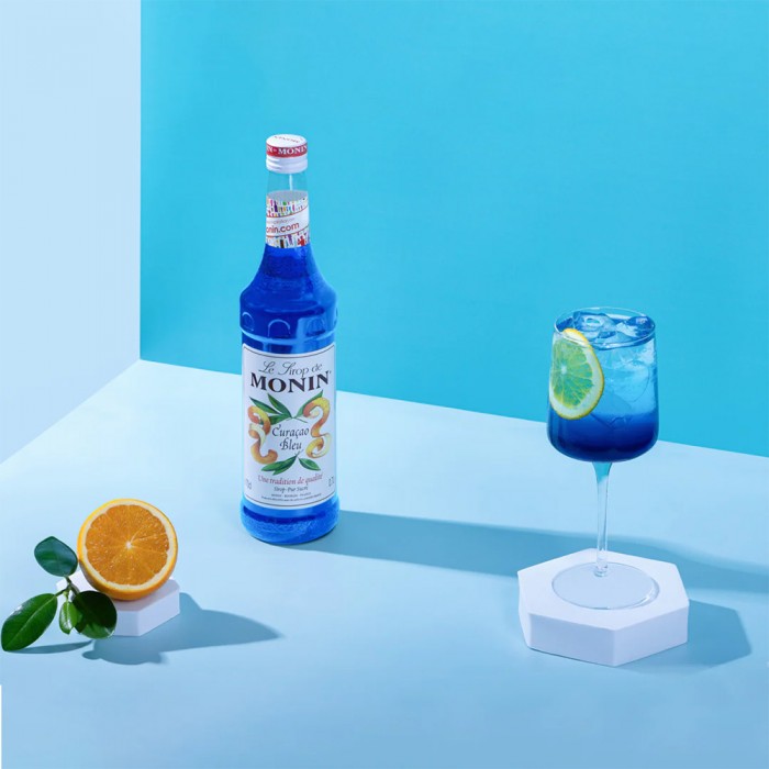 Monin Сироп Blue Curacao 700 Мл Голубой Кюрасао Цитрусовый Вкус Доставка